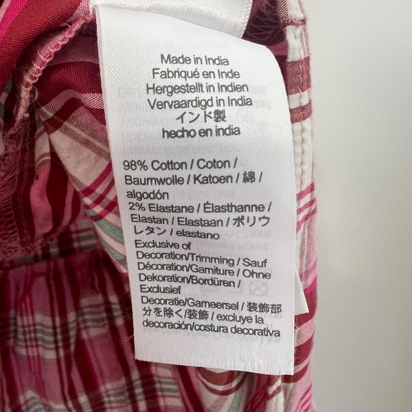 J Crew Plaid Mini Ruffle Dress Long Sleeve Sweet Briar Marine Size 2 - Picture 7 of 8